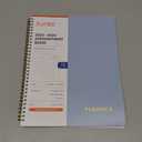 SUNEE 2025-2026 Appointment Book, Quarter-Hourly, Weekly & Monthly - from July 2025 to June 2026, 8.5"x11" Academic Planner, Flexible Cover, Note Pages, Pockets, Bookmark, Spiral Binding, Blue