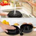 Chicken Shredder Shred Machine Meat Shredder Meat Shredding Tool with Handles and Non-Skid Base Mat Suitable for Pulled Pork Red Beef Chicken Alternative to Bear Claws 1pc 8inch Black