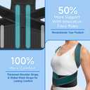 Posture Corrector for Women and Men, Back Brace Support for Upper and Lower Back Pain Relief, Adjustable for Back straightener, Spine Alignment, Scoliosis, Hunchback, Spine Corrector (L ( Waistline 30.5"-37" ), Black)