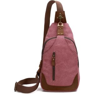 KL928 Canvas Sling Bag Crossbody Bags Casual Shoulder Daypack for Men Women