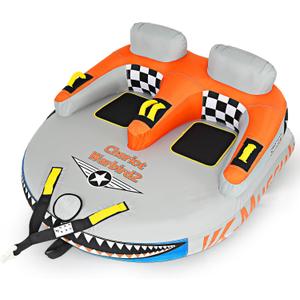 K-Musculo Towable Tubes for Boating - Boat Tubes & Towables, EVA Foam Pads, Drainage, Super Safe Handle, Quick Connector, 66x70x31"