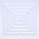 PATIKIL Square Air Vent Cover 18 x 18 Inch, 1pcs Plastic Air Return Grille Sidewall or Ceiling Air Diffuser for Home Office Bathroom Kitchen Toilet Ventilation, White