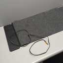 Wireless Charging Mouse Pad with 2nd Gen Tech, 3-in-1 25W Fast Charger, Replaceable Felt & Leather Desk Mat, for Office & Gaming, Large Waterproof Desk Pad for Office & Gaming(Felt)