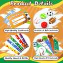 30 Pack-210+ Piece Sports Stationery Gift Set, Valentines Day Gifts Cards for Kids Classroom Exchange Prize, Valentine's Sports Party Favors with Cards Cups Pencils Rulers Stickers Erasers