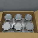 [6 Pack] 32 oz. Wide-Mouth Glass Mason Jars with Metal Airtight Lids and Bands 1 quart Large for Canning, Preserving, & Meal Prep