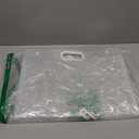 Chinco 2 Pcs Plastic Art Portfolio Bag for Kids 17.32 x 14.17 Inches Art Portfolio Folder for Artwork Case with Handles Waterproof Storage Case for Kids Teachers Drawing Artwork Keepsakes Poster