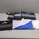 Yongoes 4 Pack Microfiber Lightweight Thin Beach Towel Sand Free Quick Dry Super Absorbent Large Towels for Swimming Pool Yoga Gym Travel Vacation Beach Accessories Essentials for Adults (X-Large (32x71 inches), 4 Pack Turtle Tie Dye Stripes)