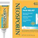 Neosporin + Maximum-Strength Pain Relief Dual Action Cream, First Aid Topical Antibiotic & Analgesic Cream for Soothing Infection Protection & Wound Care of Minor Cuts, Scrapes & Burns, .5 oz, 2 Pack, Exp Date: 08/2023