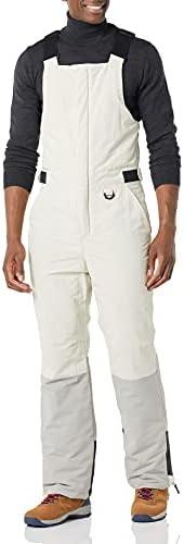 Amazon Essentials Men's Water-Resistant Insulated Snow Bib Overall, XXL, 
Grey Ivory Color Block