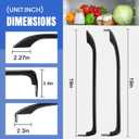 AMI PARTS WR12X22183 Refrigerator Door Handle (Black) Replaces WR12X11008 WR12X11009 WR12X20142 3290412 AP5948588 PS9494525 EAP9494525(2 Pack)
