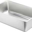CURTA 6-Inch Deep Spillage Pan, Full Size, Heavy Duty, 18-8 Stainless Steel, NSF Listed, 21" D x 13" W x 5.91" H, 21 Gauge