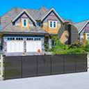 Reinforced 180" Extra Wide Outdoor Retractable Gate, All-Weather Resistant