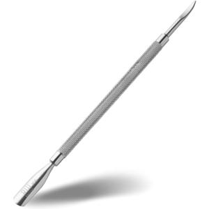 Rui Smiths Pro Cuticle Pusher with 2 Ends - Stainless Steel Manicure Tool - Style 106
