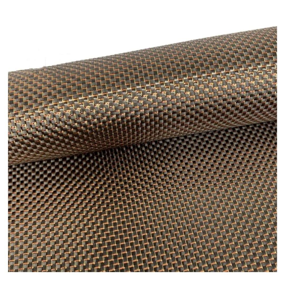 Black 3k Carbon Fiber + Rose Gold Tinsel, 3k Rose Gold Silk Plain
Carbon Fiber Fabric, Plain, Material: Carbon Fiber(50x100cm)