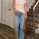 Womens 2025 Summer Off The Shoulder Crop Tops Sleeveless One Shoulder Ruched Asymmetrical Y2k Going Out Tank Top (Pink, L)