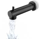 Slip on Extra Long Tub Spout with Diverter Universal Tub Diverter Spout for 1/2" Copper Water Pipe, Oil Rubbed Bronze