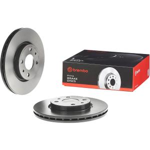 Brembo 09.5843.11 UV Coated Pillar Vented Front Brake Rotor ALFA ROMEO/CHRYSLER/CITRON/FIAT/LANCIA/PEUGEOT OE# 46401356