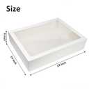 Half Sheet Cake Box with 1/2" Extra Thick Cake Drum,14x19x4 inches, 19x14x4 inches