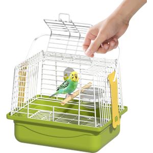Small Bird cage,Travel Cage for Birds and Small Animals, Parakeet cage,Bird Carrier Travel cage,Bird Travel cage, jaulas para pjaros,Green,(S)