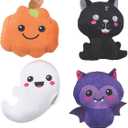 Fun Express Halloween Kawaii Plush Characters - 12 Piece Bulk Party Favors Set for Kids | Mini Stuffed Animals for Classroom Prizes, Treasure Box Toys & Goodie Bag Stuffers | 3.5-4.5 Inch
