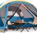 UNP Camping Tent with Screen Room, Portable 6 Person Camping Tent with Screen Porch, Family Dome Tent for Camping Outdoor - 14'x11'x72''(H)