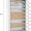 LANTEFUL Shoe Rack with Covers 10 Tier Tall Shoe Rack Organizer Large Capacity Shoe Shelf Storage 40 Pairs Space Saving Free Standing Shoe Storage Organizer for Closet, Entryway, Dorm, White