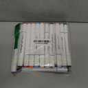 HaPi.Pen Alcohol Markers, 48 Colors Dual Tip Art Coloring Markers for Adult Coloring Books, Drawing, Sketching, Painting Supplies,Alcohol Based with Carrying Case (1 Count (Pack of 48), White)