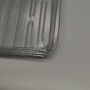 Kingrol 16 Pack Rectangular Plant Drip Trays, Clear Plant Saucers for Indoors, Thick Plastic Window Sill Plant Trays for Flower Pot Planter