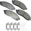 Akebono ACT1094 Proact Ultra Premium Ceramic Disc Brake Pad kit , GREY