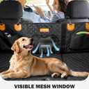 Back Seat Extender for Dogs, Waterproof Dog Car Seat Cover for Back Seat with Hard Bottom, Upgraded Material, Anti Scratch, Easy to Use and Clean, Holds 420lbs