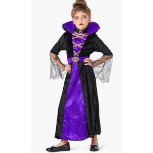 Morph Vampire Costume Kids, Vampire Costume For Girls, Girls Halloween Costumes, Kids Halloween Costumes (10-12 Years, Purple)
