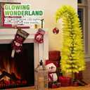 6FT Pre-lit Christmas Tree with Lights - Bendable Whimsical Christmas Tree for Christmas Decorations Indoor/Outdoor or Porch Decor, 170 Lights / 460 Tips / 8 Flashing Modes