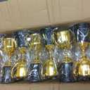 9 Inch Gold Trophy Award Gold Award Cup Employee Coworker Appreciation Gifts Golden Plastic Trophy for Thank You Teacher Nurse Volunteer Men Women Rewards Party(24 Pcs)