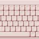 Flow Lite 84 Keys Low Profile Mechanical Keyboard, 75% Swappable Rechargeable Wireless Keyboard with 2.4G Receiver, Bluetooth and Wired Connection for Windows, Mac/ Specter Linear Switches (Flamingo)