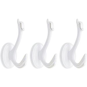 Decorative Wall Hooks for Hanging, Cute Swan Coat Hooks Wall Mount Unique Hanger Clothes Key Purse Hat Robe Towel Hook for Bathroom Shower Closet Entryway Animal Wall Decor White 3 Pack