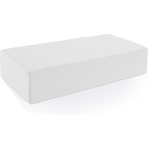 HOMBYS 100% Cotton Pillowcase for Cube Pillow-Soft and Breathable Cotton Pillowcase with Hidden Zip, 1 Pack Soft Stretch Pillow Cover Fits 90 Pillow (Do Not Include Pillow), White