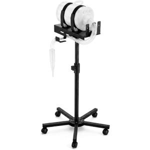 Geetery Grooming Dog Dryer Stand with Swivel Wheels, Pet Hair Dryer Stand, Easy to Move, Adjustable Height and 360 Rotatable Metal Sturdy Base, Universal for Dog and Cat Grooming Hairdryers