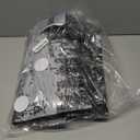 Modern Abstract 3x5 Rug for Entryway, Non Slip Machine Washable Area Rug, Soft Low Pile Ultra Thin Distressed Doormat for Indoor Entry, Kitchen, Dorm, Living Room, Bedroom, Black Gray