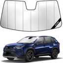 Windshield Sun Shade for Toyota RAV4 2019-2025, Custom-fit Windshield Cover, Keep Vehicle Cool, Protect Dashboard, Foldable Car Window Shades Toyota RAV4 Accessories