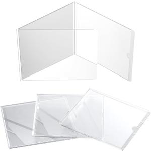 Protective Sleeve for 2025-2026 Mah-Jong Cards - Size (6 1/8" x 4 3/4") - Large-Size Mahjong Card Protective Sleeve - 4 Pack