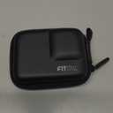 FiTSTILL Black PU Mini Carrying Case for Go Pro Hero 13 Black,Hard Shell Travel Storage Case for Hero 12/11/10/9/8/7/(2018)/6/5 DJI Osmo Action,AKASO,Campark,YI Action Camera and More