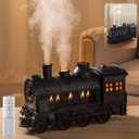 Retro Train Diffuser 300ml Essential Oil Diffuser - Cool Mist Humidifier with Night Light, Aromatherapy Diffuser for Home Bedroom Desk