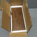 QEEIG Bathroom Floating Shelves for Wall - 15.7" Wall Mounted Shelf Over Toilet Farmhouse Home Decor Display Bookshelf Small 15.7 x 6.7 inch Set of 2, Rustic Brown (008-40BN)