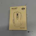 TECKNET Wireless Mouse (2.4G & BT5.0/3.0) Silent 4800 DPI Computer USB A & Bluetooth Mouse 6 Buttons, Wide Compatibility - Purple