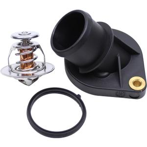 ApplianPar Engine Coolant Thermostat Housing Assembly for Jeep Liberty 2002-2012 Grand Cherokee Commander Dodge Ram 1500 Dakota 2000-2010 Nitro 2007-2011 Durango