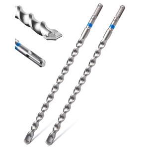 toolant SDS Plus Rotary Hammer Drill Bits Set for 1/2" x12inch 2pcs,Carbide Tipped 2-Cutter for Concrete,Masonry and Brick