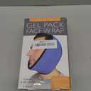 LotFancy Face Ice Pack Wrap for TMJ, Wisdom Teeth, with 4 Reusable Hot Cold Therapy Gel Packs, Pain Relief for Head, Oral and Facial Surgery, Dental Implants, Blue (Blue(one Size Fits Most))