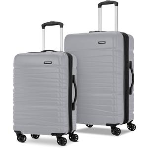 Samsonite Evolve SE Hardside Expandable Luggage with Spinners | Titanium | 2PC SET (Carry-on/Medium)