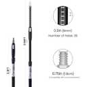 Voomey Professional Telescopic Extension Pole 2.3-4 ft Dual Paint Roller Pole Heavy-Duty telescoping Poles |Multi-Purpose Tool for Painters Painting,Dusting and Window Cleaning, 4 Feet