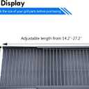 810-0029 Charcoal Ash Pan Replacement Parts for Nexgrill Charcoal Tray Adjustable Ash Catcher 810-0029 29in Barrel Grill Smoker Parts with Fire Grate Hangers Grill Accessories
